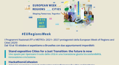 Il JTF alla European Week of Regions and Cities 2025. Registrazioni aperte fino al 30 settembre